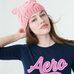 Aeropostale Hat - ear knitted hat beanie